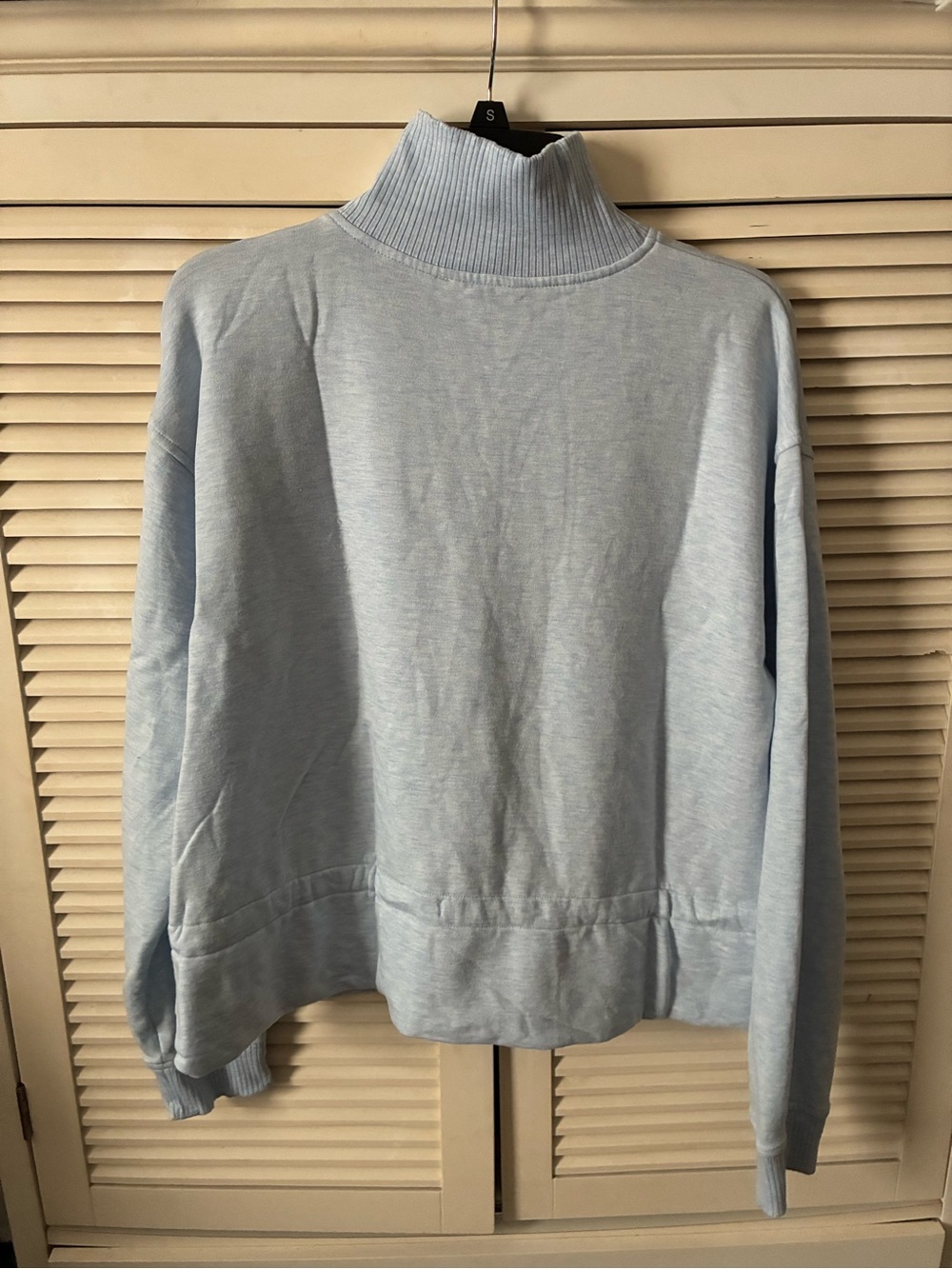 Light Blue Turtleneck Sweatshirt & Jogger Set - Women - Picture 4 of 6